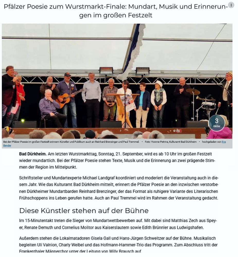 Wochenblatt-Reporter zum Wurstmarkt 2026